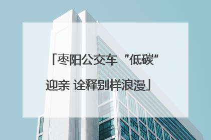 枣阳公交车“低碳”迎亲 诠释别样浪漫