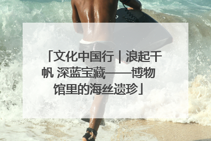 文化中国行｜浪起千帆 深蓝宝藏——博物馆里的海丝遗珍
