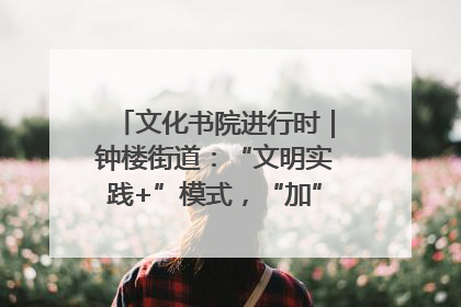 文化书院进行时｜钟楼街道：“文明实践+”模式，“加”出百姓幸福感