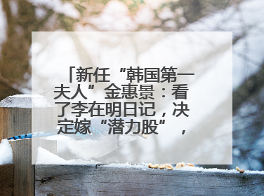 新任“韩国第一夫人”金惠景：看了李在明日记，决定嫁“潜力股”，曾是钢琴老师，一开始并不支持丈夫从政
