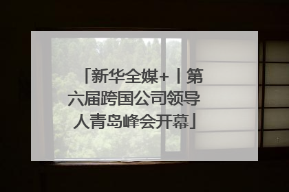 新华全媒+丨第六届跨国公司领导人青岛峰会开幕
