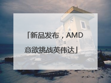新品发布，AMD意欲挑战英伟达