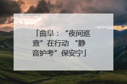 曲阜：“夜间巡查”在行动 “静音护考”保安宁