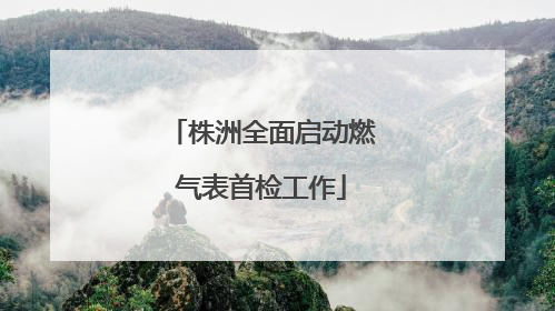 株洲全面启动燃气表首检工作