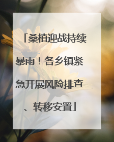 桑植迎战持续暴雨！各乡镇紧急开展风险排查、转移安置