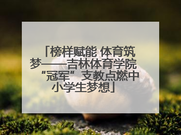 榜样赋能 体育筑梦——吉林体育学院“冠军”支教点燃中小学生梦想