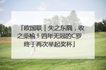 欧国联｜失之东隅，收之桑榆！四年无冠的C罗终于再次举起奖杯