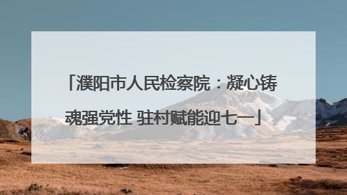 濮阳市人民检察院：凝心铸魂强党性 驻村赋能迎七一