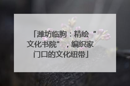 潍坊临朐：精绘“文化书院”，编织家门口的文化纽带