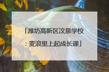 潍坊高新区汶泉学校：麦浪里上起成长课