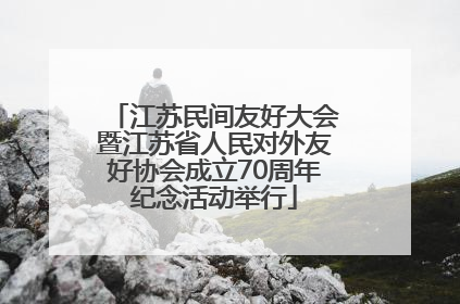 江苏民间友好大会暨江苏省人民对外友好协会成立70周年纪念活动举行