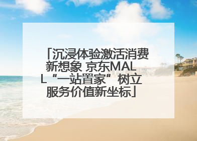 沉浸体验激活消费新想象 京东MALL“一站置家”树立服务价值新坐标