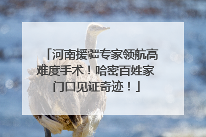 河南援疆专家领航高难度手术！哈密百姓家门口见证奇迹！