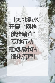 河北衡水开展“网格徒步踏查”专项行动 推动城市精细化管理