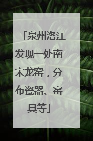 泉州洛江发现一处南宋龙窑，分布瓷器、窑具等