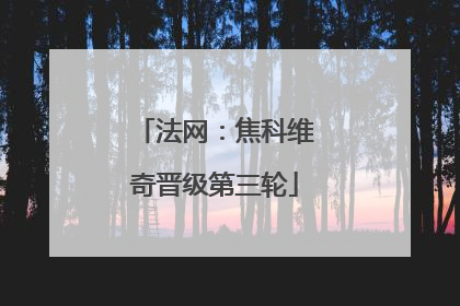 法网：焦科维奇晋级第三轮