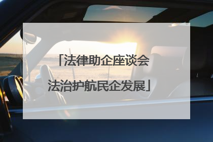 法律助企座谈会 法治护航民企发展