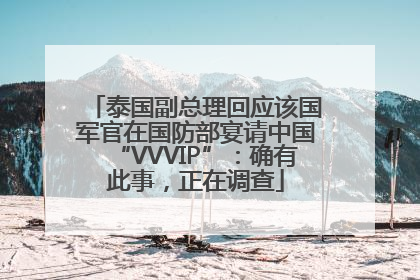 泰国副总理回应该国军官在国防部宴请中国“VVVIP”：确有此事，正在调查