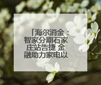 海尔消金：智家分期石家庄站告捷 金融助力家电以旧换新