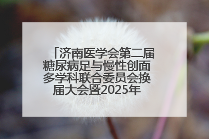 济南医学会第二届糖尿病足与慢性创面多学科联合委员会换届大会暨2025年学术年会成功举行