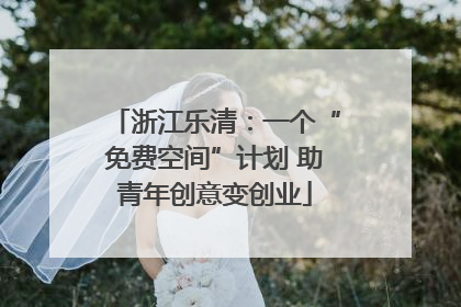 浙江乐清：一个“免费空间”计划 助青年创意变创业