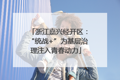 浙江嘉兴经开区：“统战+”为基层治理注入青春动力