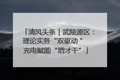 清风头条｜武陵源区：理论实务“双驱动 ” 充电赋能“增才干”