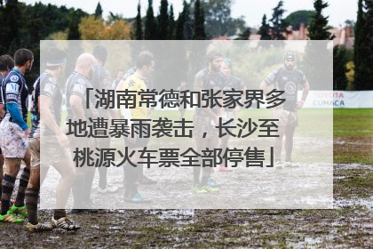 湖南常德和张家界多地遭暴雨袭击，长沙至桃源火车票全部停售