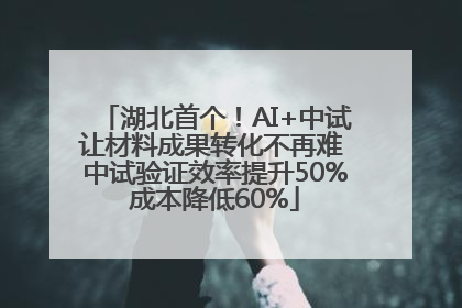 湖北首个！AI+中试让材料成果转化不再难 中试验证效率提升50%成本降低60%
