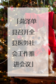 菏泽单县召开全县医务社会工作推进会议