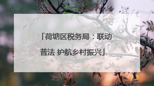 荷塘区税务局：联动普法 护航乡村振兴