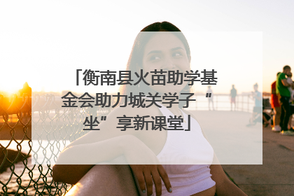 衡南县火苗助学基金会助力城关学子“坐”享新课堂