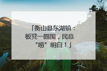 衡山县东湖镇：板凳一圈围，民意“唠”明白！