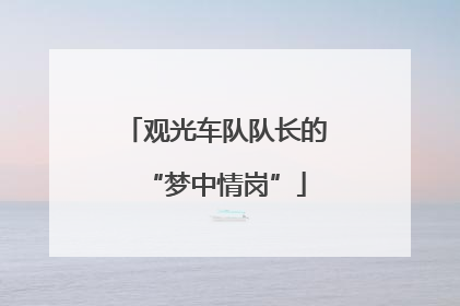 观光车队队长的“梦中情岗”