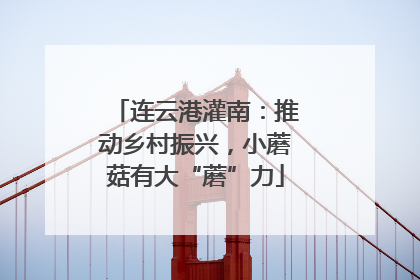 连云港灌南：推动乡村振兴，小蘑菇有大“蘑”力