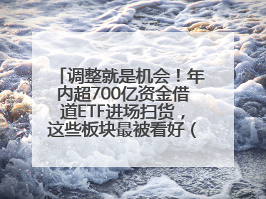 调整就是机会！年内超700亿资金借道ETF进场扫货，这些板块最被看好（附名单）