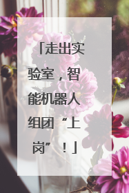 走出实验室，智能机器人组团“上岗”！