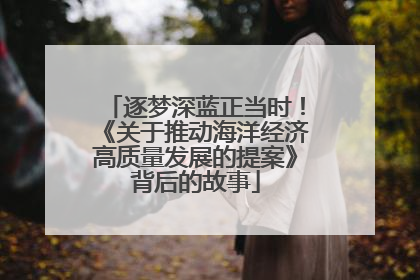 逐梦深蓝正当时！《关于推动海洋经济高质量发展的提案》背后的故事
