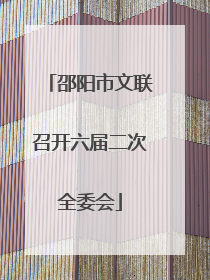 邵阳市文联召开六届二次全委会