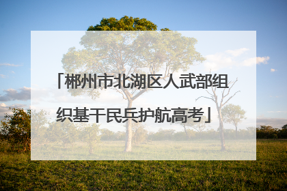 郴州市北湖区人武部组织基干民兵护航高考
