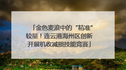 金色麦浪中的“精准”较量！连云港海州区创新开展机收减损技能竞赛