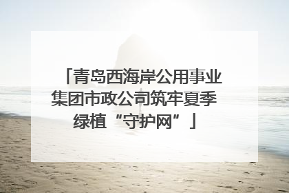 青岛西海岸公用事业集团市政公司筑牢夏季绿植“守护网”
