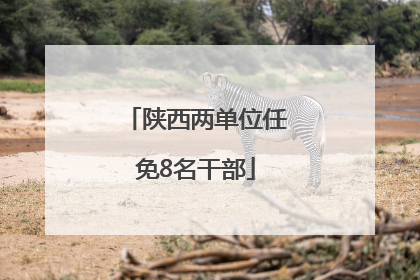 陕西两单位任免8名干部