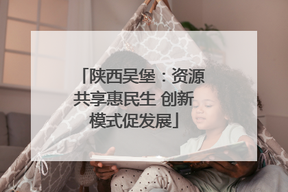陕西吴堡：资源共享惠民生 创新模式促发展