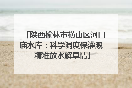 陕西榆林市横山区河口庙水库：科学调度保灌溉 精准放水解旱情