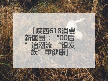 陕西618消费新图景：“00后”追潮流 “银发族”重健康