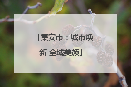集安市：城市焕新 全域美颜
