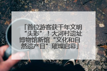 首位游客获千年文明“头彩”！大河村遗址博物馆新馆“文化和自然遗产日”璀璨启幕