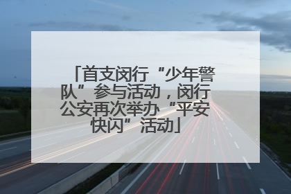 首支闵行“少年警队”参与活动，闵行公安再次举办“平安快闪”活动