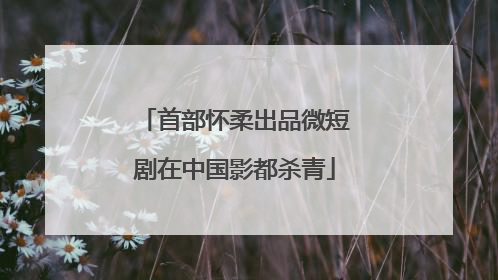 首部怀柔出品微短剧在中国影都杀青